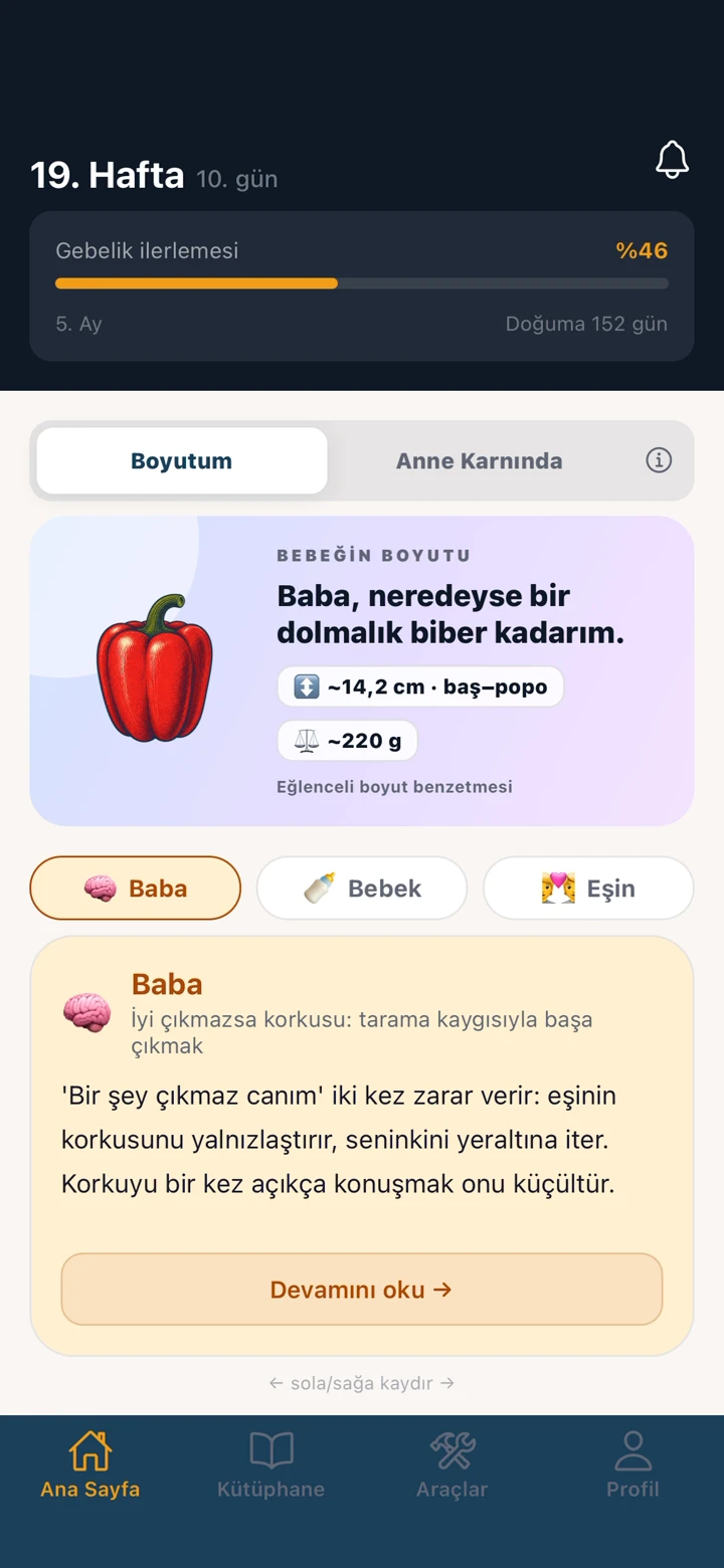 Babba’da haftalık bilgiler ve doğuma hazırlık listeleri